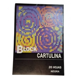 BLOCK CARTULINA NEGRA MILAPUNTES A4