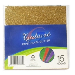 PAPEL GLASE GLITTER TABARE X15H.