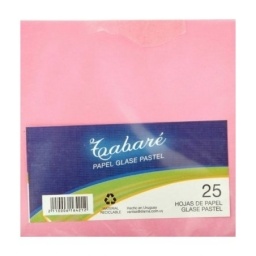 PAPEL GLASE PASTEL TABARE X25H.