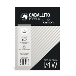 BLOCK DIBUJO CABALLITO CANSON 180GR. 1/4 WATMAN