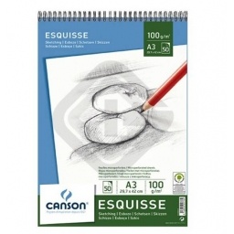 BLOCK DIBUJO CANSON SKETCHING ESQUISSE 100GR. A3