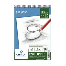 BLOCK DIBUJO CANSON SKETCHING ESQUISSE 100GR. A5