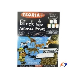 BLOCK PAPEL ANIMAL PRINT TREORIA A4