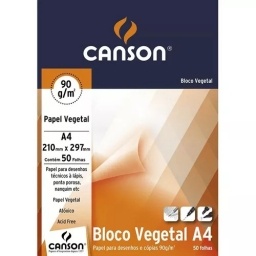 BLOCK PAPEL CALCO CANSON A4 90GR. X50 HOJAS