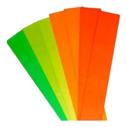 PAPEL CREPE FLUO PACK X4